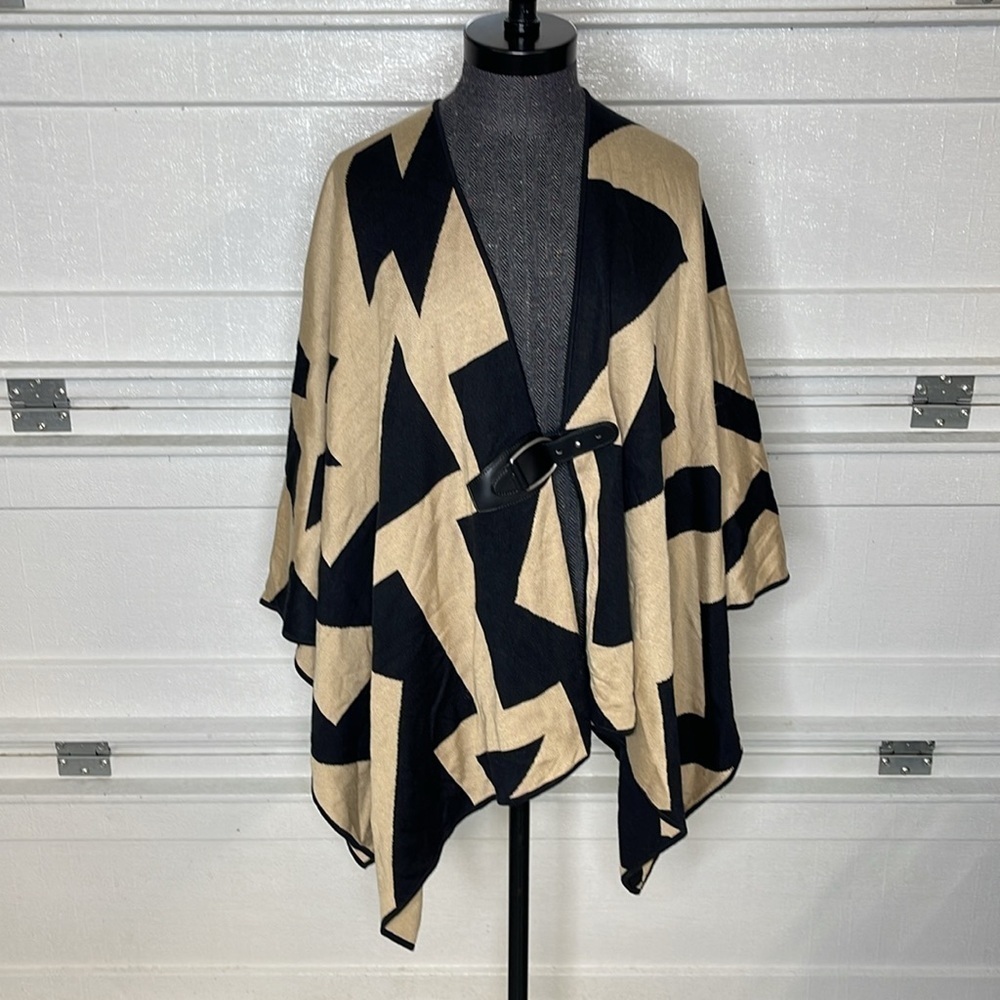 Lauren Ralph Lauren Women's Geo-Print Cotton-Blend Cardigan M/L - Picture 2 of 8
